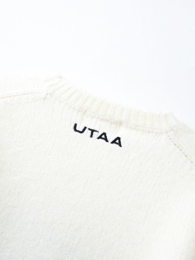 UTAA Neon Color Pop Knit Pullover : Women's White