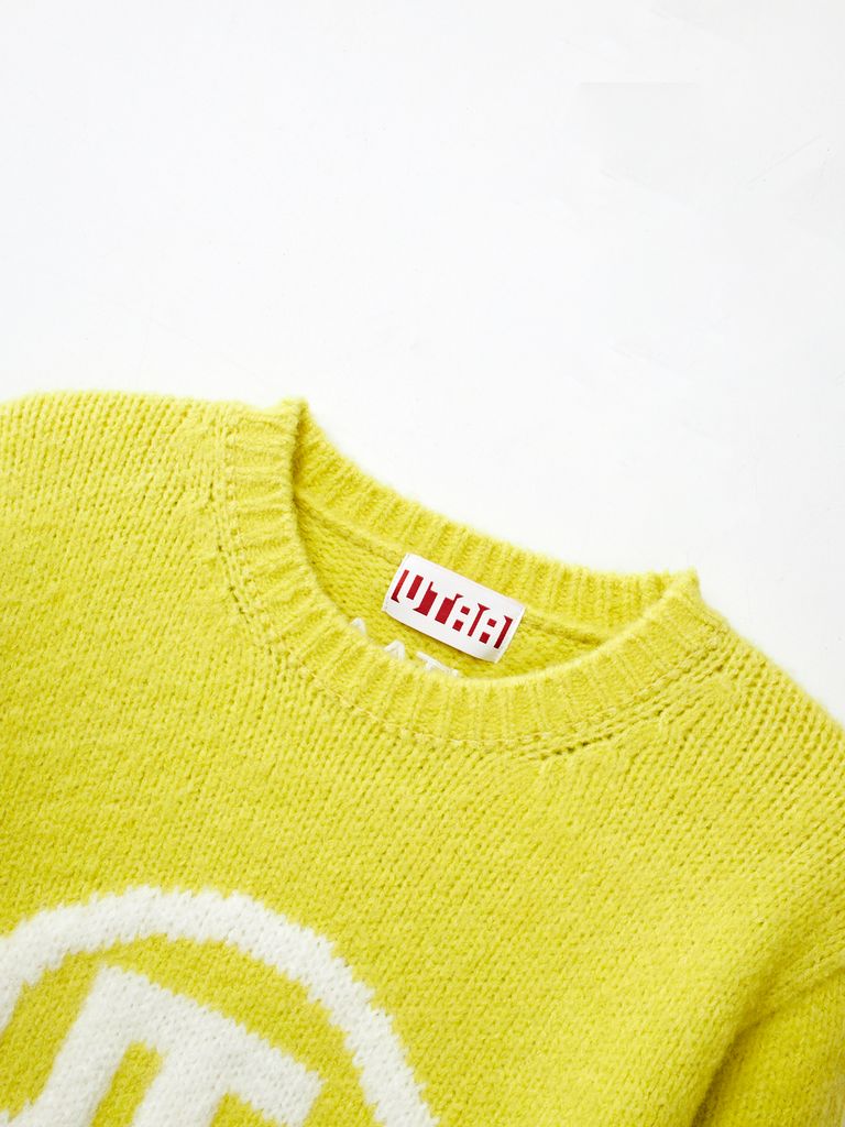 UTAA Neon Color Pop Knit Pullover : Women's Yellow