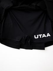 UTAA Slide Bulk Logo Flare Skirt : Black