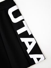 UTAA Slide Bulk Logo Flare Skirt : Black