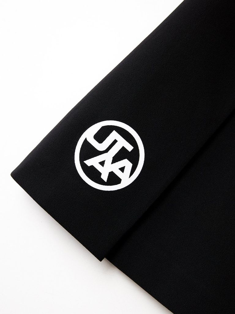 UTAA Slide Bulk Logo Flare Skirt : Black