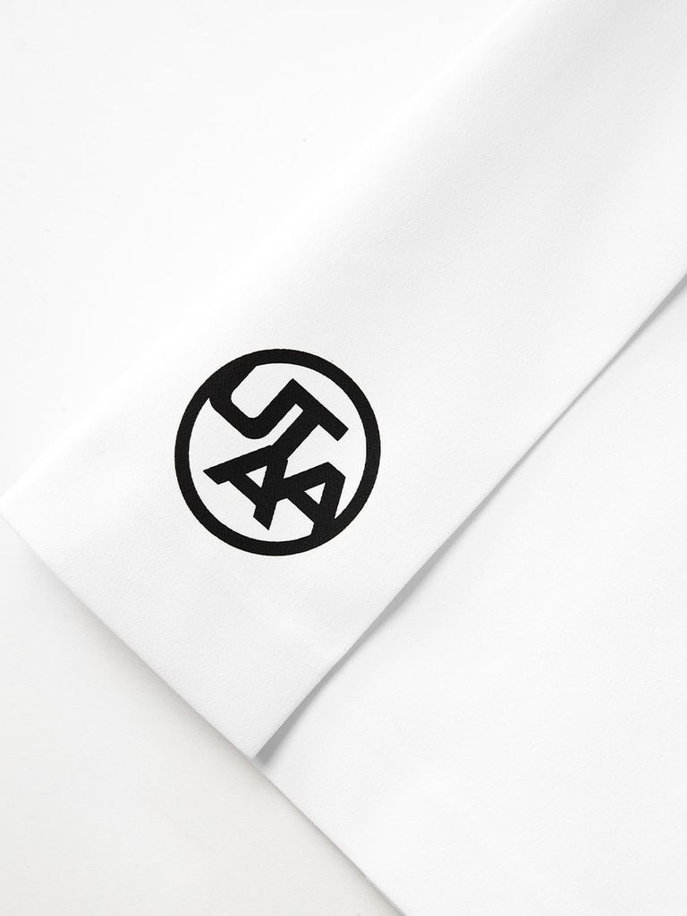 UTAA Slide Bulk Logo Flare Skirt : White