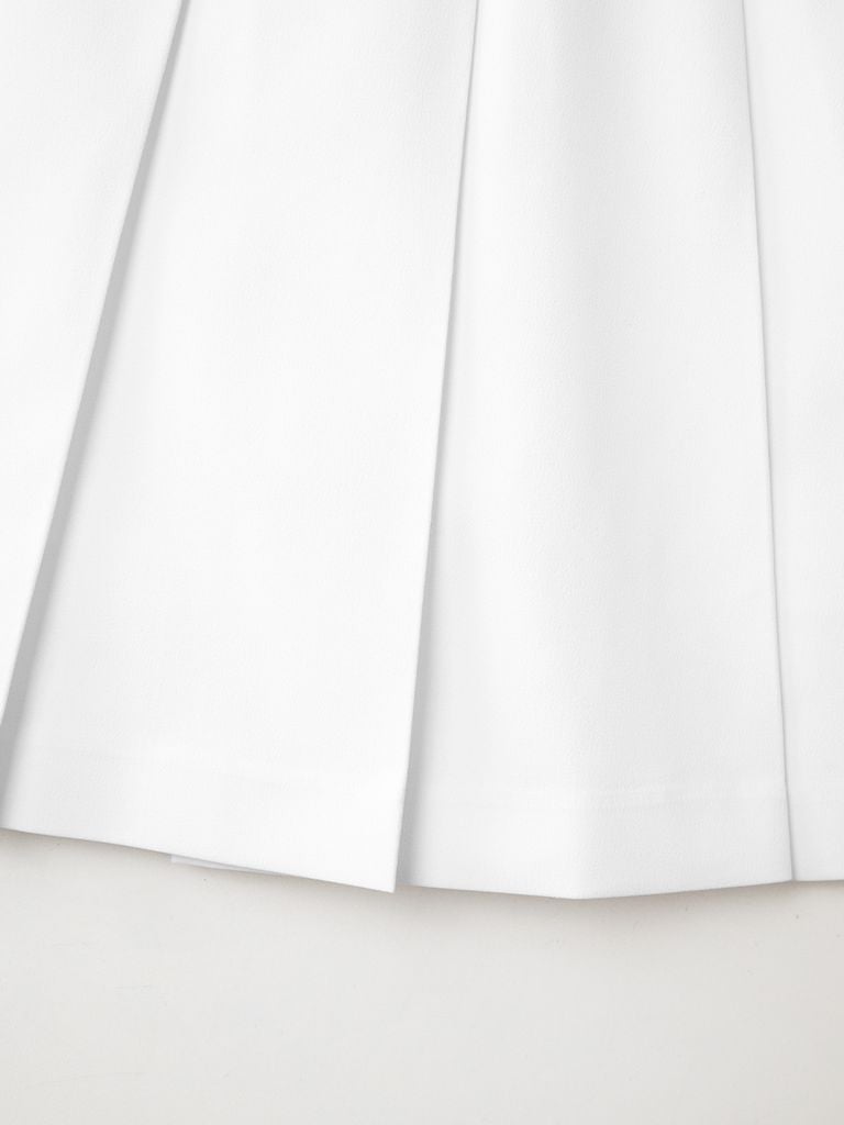 UTAA Slide Bulk Logo Flare Skirt : White