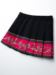 UTAA Neon Golden Baroque Flare Skirt : Pink