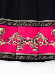UTAA Neon Golden Baroque Flare Skirt : Pink
