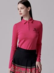 UTAA Neon Golden Baroque Flare Skirt : Pink