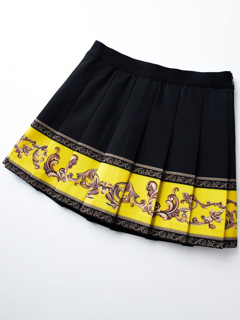 UTAA Neon Golden Baroque Flare Skirt : Yellow