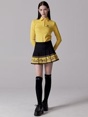 UTAA Neon Golden Baroque Flare Skirt : Yellow
