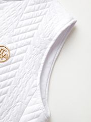 UTAA Golden Scales Quilting Padding Vest : Women's White