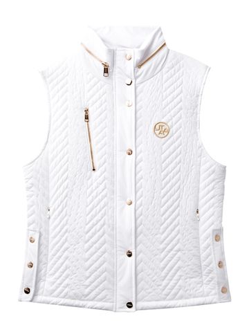 UTAA Golden Scales Quilting Padding Vest : Women's White