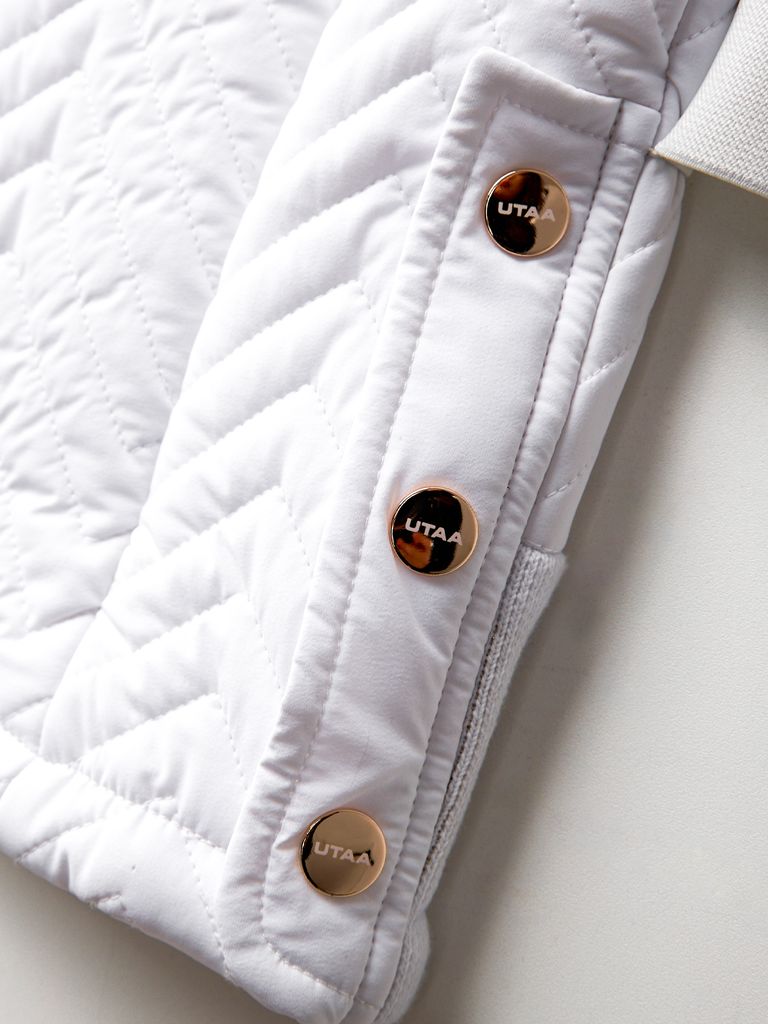 UTAA Golden Scales Quilting Padding Vest : Women's White