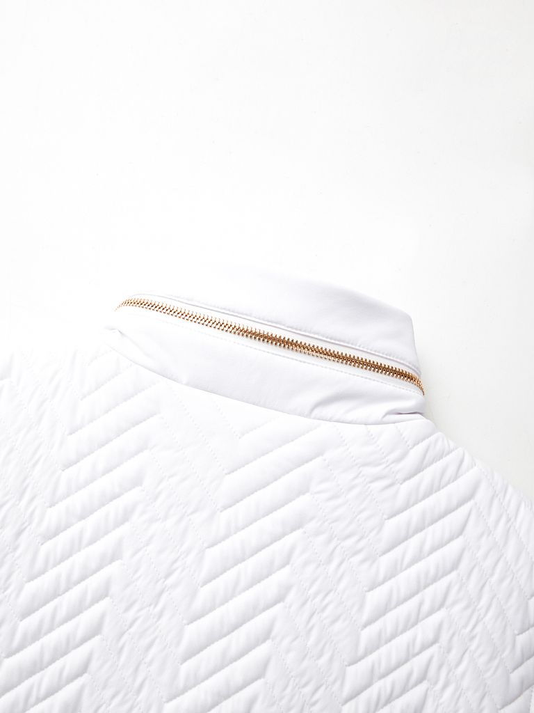 UTAA Golden Scales Quilting Padding Vest : Women's White