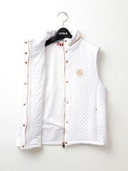 UTAA Golden Scales Quilting Padding Vest : Women's White
