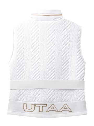 UTAA Golden Scales Quilting Padding Vest : Women's White