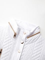UTAA Golden Scales Quilting Padding Vest : Women's White