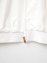 UTAA Gilt Ring Crown Panther Windbreaker Jumper : Women's White
