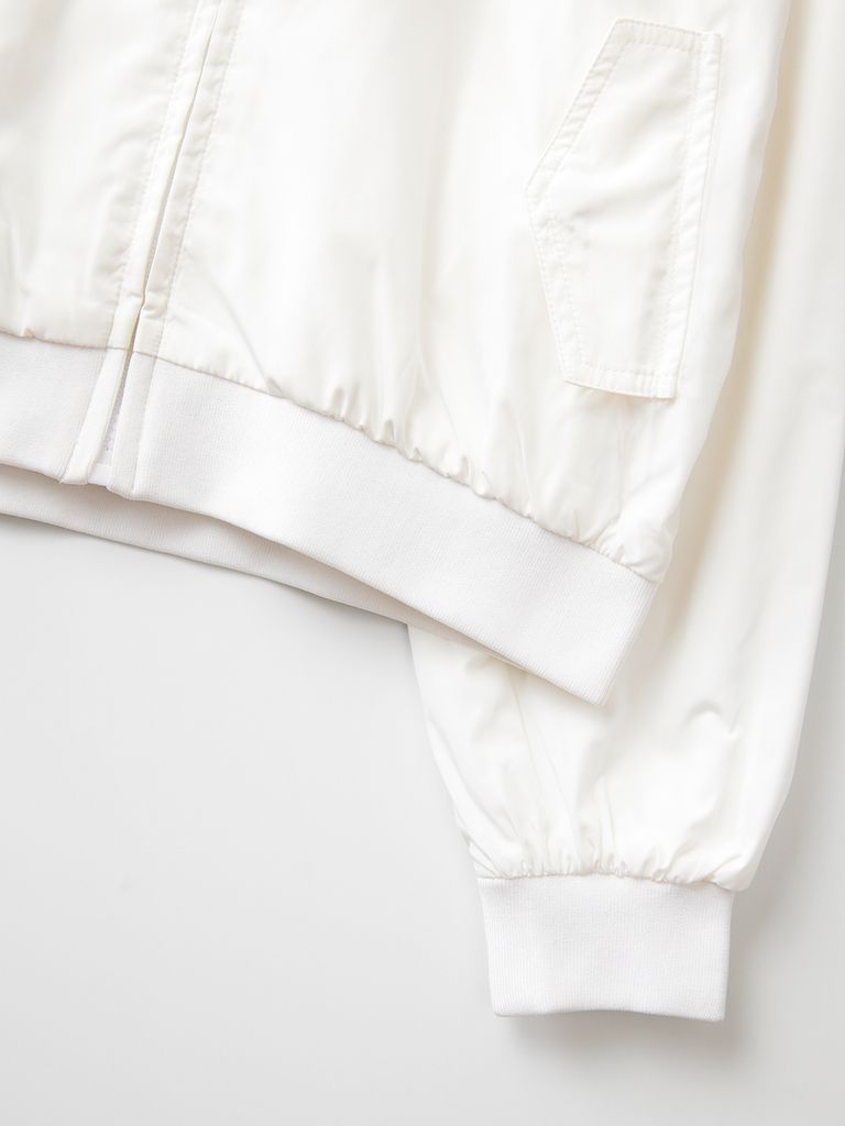 UTAA Gilt Ring Crown Panther Windbreaker Jumper : Women's White