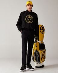 UTAA Gilt Ring Crown Panther Windbreaker Jumper : Men's Black