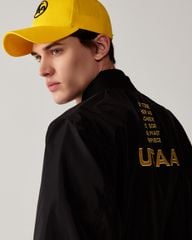 UTAA Gilt Ring Crown Panther Windbreaker Jumper : Men's Black