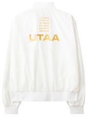 UTAA Gilt Ring Crown Panther Windbreaker Jumper : Men's White