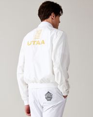 UTAA Gilt Ring Crown Panther Windbreaker Jumper : Men's White