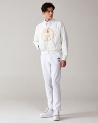 UTAA Gilt Ring Crown Panther Windbreaker Jumper : Men's White