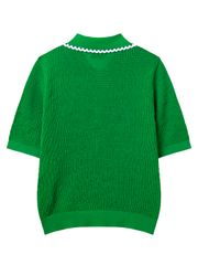 UTAA Dentelle Collar Scasi Knit : Women's Green