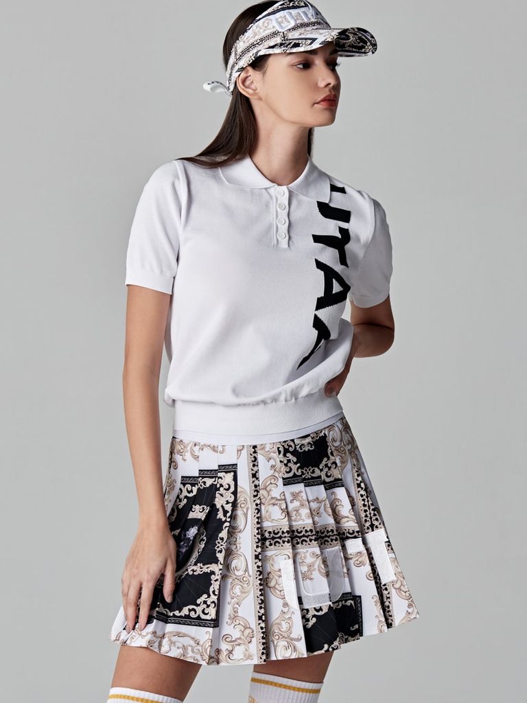 UTAA Arcade Bold Logo PK Knit : Women's White