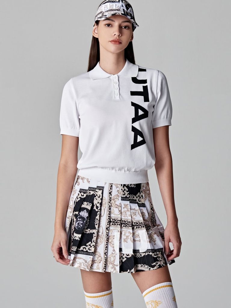 UTAA Arcade Bold Logo PK Knit : Women's White