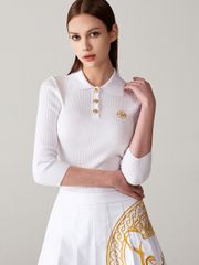 UTAA Gold Symbol PK Sleeve : Women's White