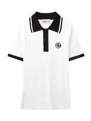 UTAA Dime Symbol Classic PK Knit : Women's White