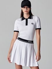UTAA Dime Symbol Classic PK Knit : Women's White