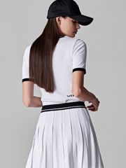 UTAA Dime Symbol Classic PK Knit : Women's White