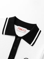 UTAA Dime Symbol Classic PK Knit : Women's White