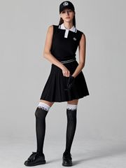 UTAA Dime Symbol PK Knit Sleeveless : Women's Black