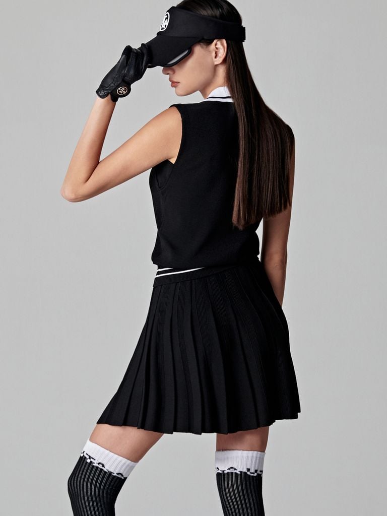 UTAA Dime Symbol PK Knit Sleeveless : Women's Black