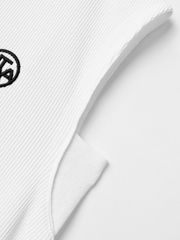 UTAA Dime Symbol PK Knit Sleeveless : Women's White