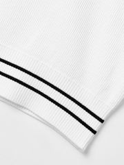 UTAA Dime Symbol PK Knit Sleeveless : Women's White