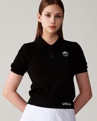 UTAA Crown Panther Wappen Classical PK Knit : Women's Black