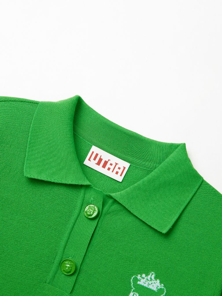 UTAA Crown Panther Wappen Classical PK Knit : Women's Green