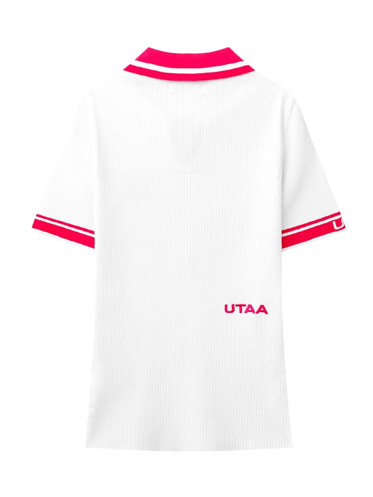 UTAA Orchid Line Openneck Knit : Women's White