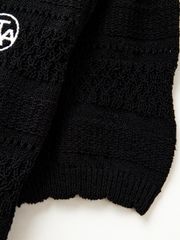 UTAA Twin Ruffle Knit PK Sleeve : Women's Black