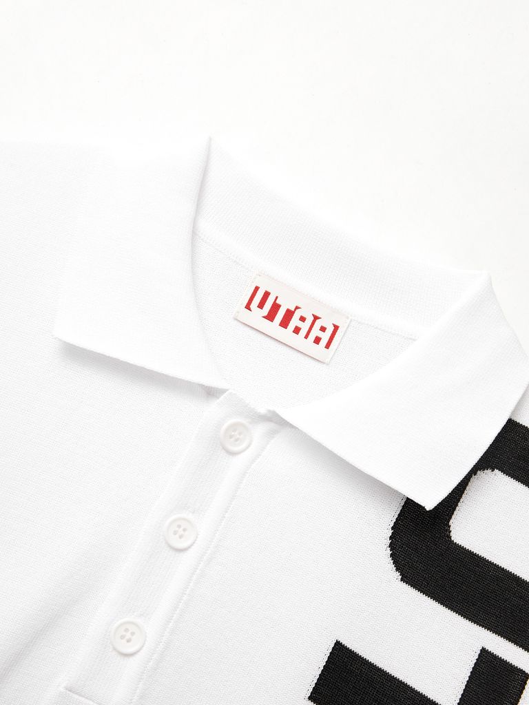 UTAA Arcade Bold Logo PK Knit : Men's White