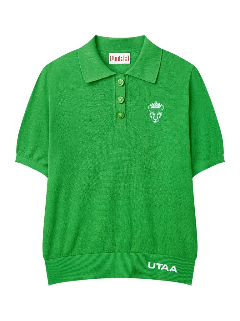 UTAA Crown Panther Wappen Classical PK Knit : Men's Green