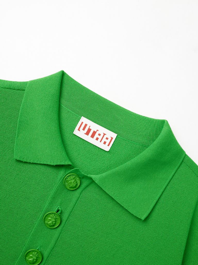 UTAA Crown Panther Wappen Classical PK Knit : Men's Green