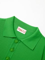 UTAA Crown Panther Wappen Classical PK Knit : Men's Green