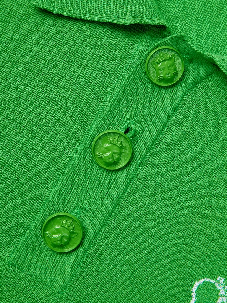 UTAA Crown Panther Wappen Classical PK Knit : Men's Green