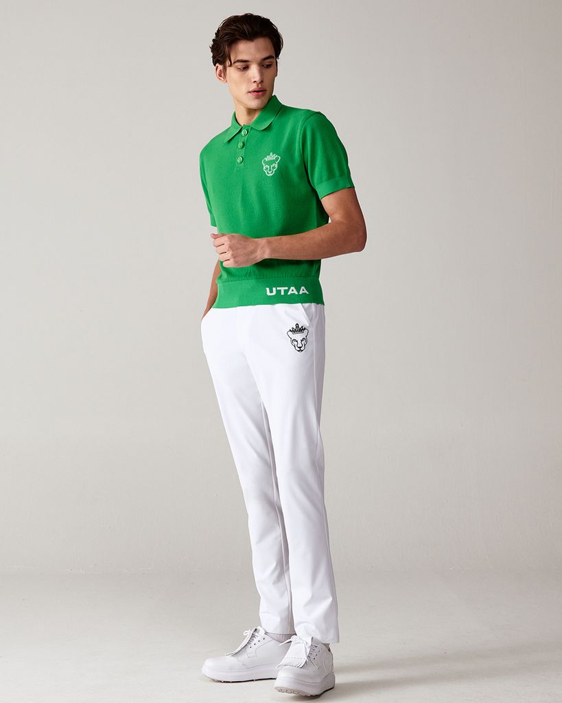 UTAA Crown Panther Wappen Classical PK Knit : Men's Green