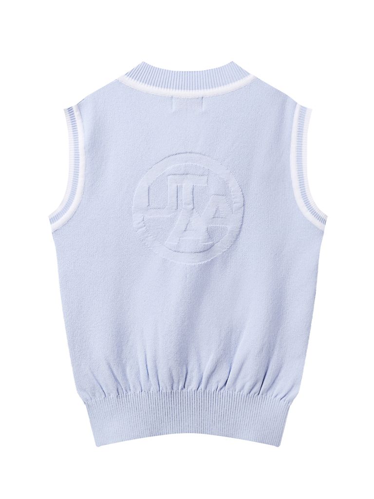 UTAA Symbol Sealing Classic Knit Vest : Women's Sky Blue