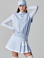 UTAA Symbol Sealing Classic Knit Vest : Women's Sky Blue